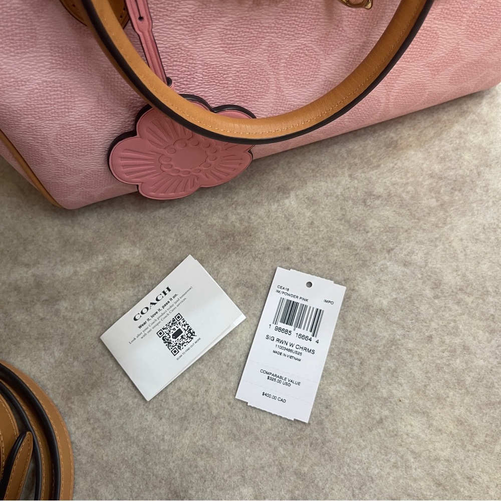 Coach 2026 Powder Pink Medium Rowen - Picture 12 of 16